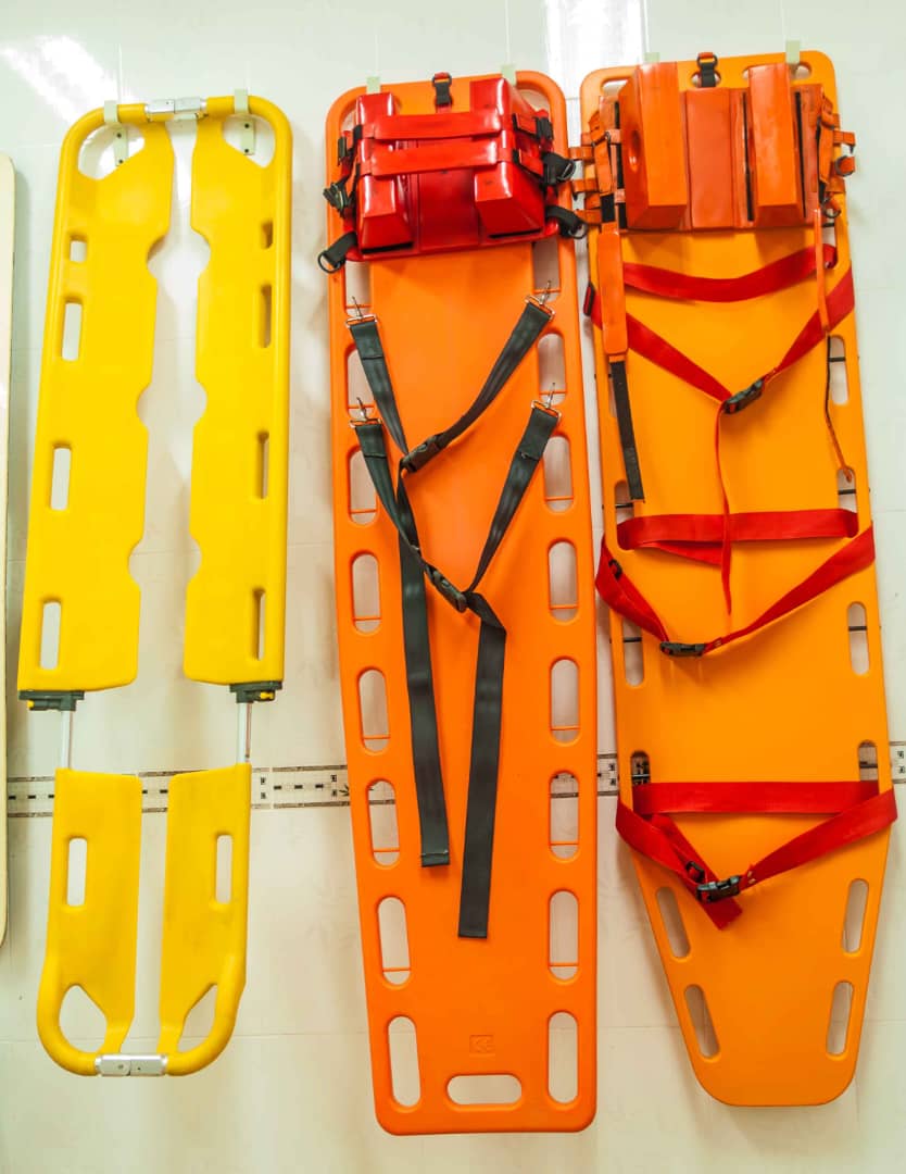Spine Boards with Head Immobilizers